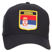 Serbia Flag Shield Patched Cap