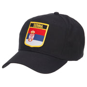 Serbia Flag Shield Patched Cap