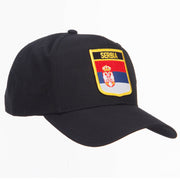 Serbia Flag Shield Patched Cap