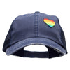 Rainbow Hart Shaped Patched Low Profile Special Cotton Mesh Cap