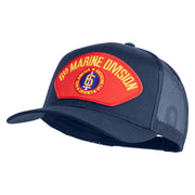 6th Marine Division Patched Solid Cotton Twill Mesh Prostyle Cap - Navy OSFM