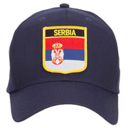 Serbia Flag Shield Patched Cap