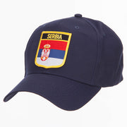 Serbia Flag Shield Patched Cap