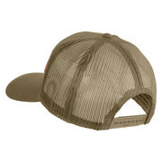 6th Marine Division Patched Solid Cotton Twill Mesh Prostyle Cap - Khaki OSFM