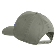 U.S. Navy Veteran Blue Eagle Patched Solid Cotton Twill Pro Style Cap - Grey OSFM