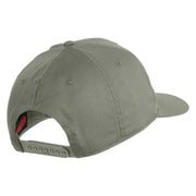 U.S. Navy Veteran Blue Eagle Patched Solid Cotton Twill Pro Style Cap - Grey OSFM
