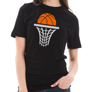 Basketball Life Graphic Design Short Sleeve Cotton Jersey T-Shirt