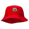 Chocolate Embroidered Bucket Hat - Red OSFM