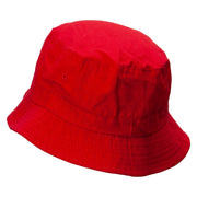 Chocolate Embroidered Bucket Hat - Red OSFM