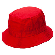 Chocolate Embroidered Bucket Hat - Red OSFM