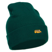 Mini Bus Embroidered Long Beanie