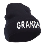 Wording of Grandpa Embroidered Cuff Beanie