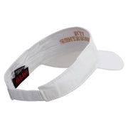 The Best Grandfather Embroidered Cotton Twill Sun Visor - White OSFM