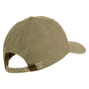 3rd Marine Division Veteran Embroidered Washed Solid Pigment Dyed Cotton Twill Brass Buckle Cap - Khaki OSFM