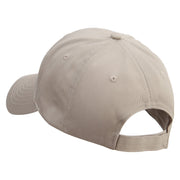 Sunset Horse Embroidered Low Profile Organic Cotton Cap - Khaki OSFM