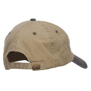 Vietnam Veteran Embroidered Washed Two Tone Cap