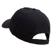 Skull Special Forces Embroidered Low Profile Dyed Cotton Twill Cap - Black OSFM