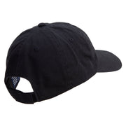 Skull Special Forces Embroidered Low Profile Dyed Cotton Twill Cap - Black OSFM