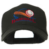 Baseball Bat and Ball Embroidery Cap