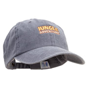 Jungle Adventure Embroidered Pigment Dyed Wash Cap - Grey OSFM