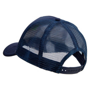 Miss You Embroidered Summer Foam Mesh Trucker Cap - Navy OSFM