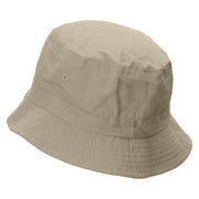 Chocolate Embroidered Bucket Hat - Natural OSFM