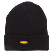 Mini Bus Embroidered Long Beanie