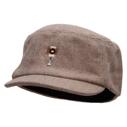 Photo Lights Wool Fashion Fitted Engineer Cap - Khaki OSFM