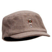 Photo Lights Wool Fashion Fitted Engineer Cap - Khaki OSFM