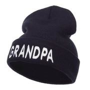 Wording of Grandpa Embroidered Cuff Beanie