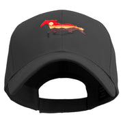 Sunset Horse Embroidered Low Profile Organic Cotton Cap - Black OSFM