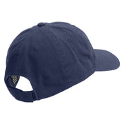 Skull Special Forces Embroidered Low Profile Dyed Cotton Twill Cap - Navy OSFM