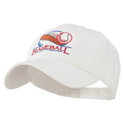 Baseball Bat and Ball Embroidery Cap