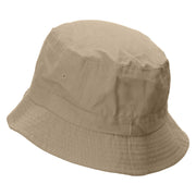 Chocolate Embroidered Bucket Hat - Khaki OSFM