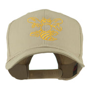 Animal Mascot Bee Outline Embroidered Cap