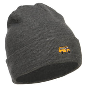 Mini Bus Embroidered Long Beanie