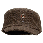 Photo Lights Wool Fashion Fitted Engineer Cap - Brown OSFM