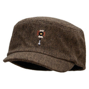 Photo Lights Wool Fashion Fitted Engineer Cap - Brown OSFM