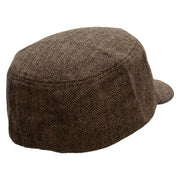 Photo Lights Wool Fashion Fitted Engineer Cap - Brown OSFM