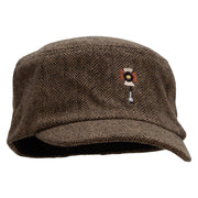 Photo Lights Wool Fashion Fitted Engineer Cap - Brown OSFM