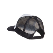 Hubby Mustache Embroidered Foam Mesh Cap