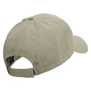 Sunset Horse Embroidered Low Profile Organic Cotton Cap - Olive OSFM