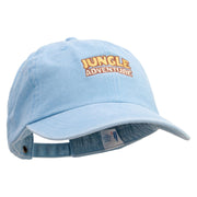 Jungle Adventure Embroidered Pigment Dyed Wash Cap - Aqua OSFM