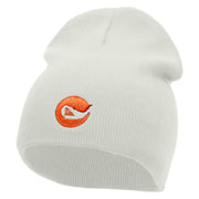 Golf Iron Emblem Embroidered Short Beanie