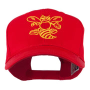 Animal Mascot Bee Outline Embroidered Cap