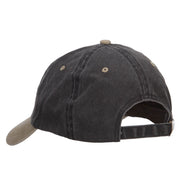 Vietnam Veteran Embroidered Washed Two Tone Cap