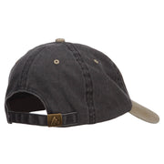 Vietnam Veteran Embroidered Washed Two Tone Cap