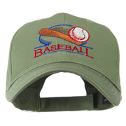 Baseball Bat and Ball Embroidery Cap