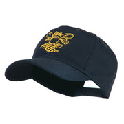 Animal Mascot Bee Outline Embroidered Cap