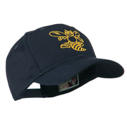 Animal Mascot Bee Outline Embroidered Cap